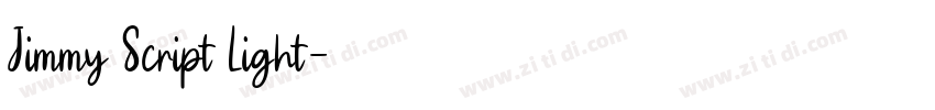 Jimmy Script Light字体转换